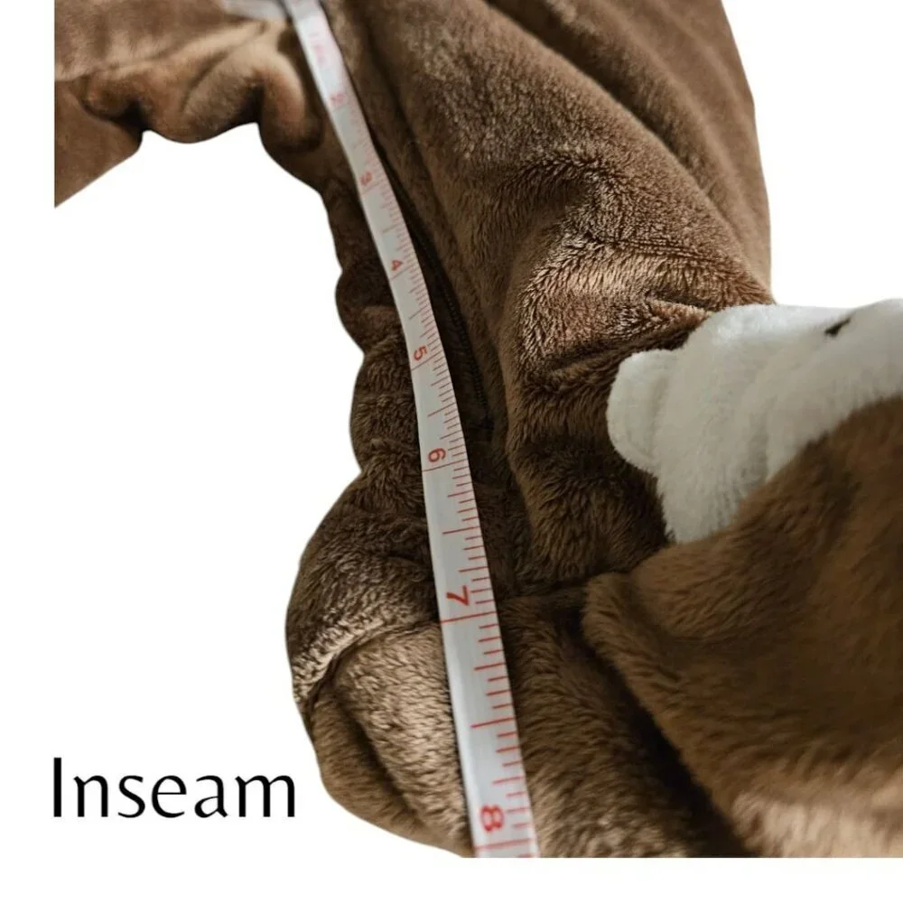 Carter's Brown Bear Hooded Soft Fleece One Piece Snowsuit Baby Size 3 Months